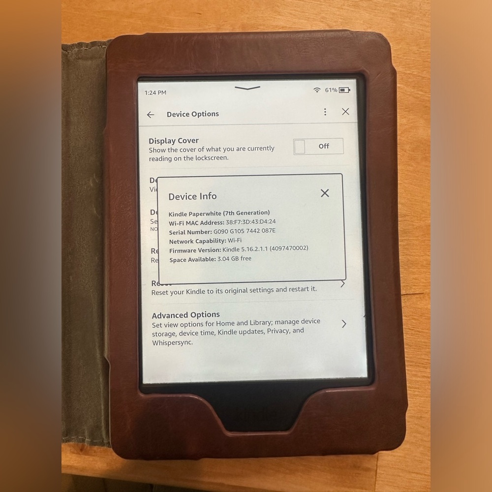 Kindle Paperwhite 7th gen